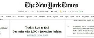 Copertina di Editoria, il New York Times torna in utile grazie agli abbonamenti digitali