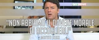 Copertina di Migranti, il post salviniano che Renzi ha fatto sparire: “Aiutiamoli a casa loro”. E le sue parole a ‘OreNove’