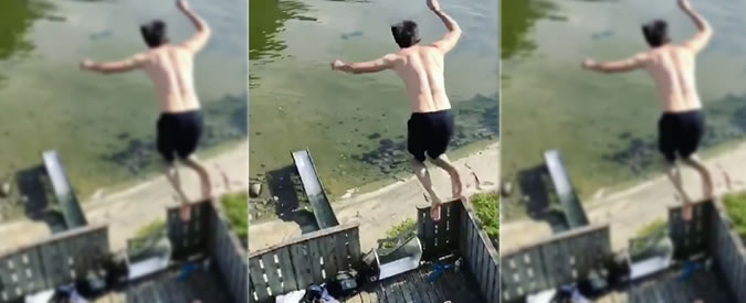 Copertina di Il tuffo (perfetto) dello sciatore Benjamin Forthun lascia senza fiato. Ma non fatelo a casa