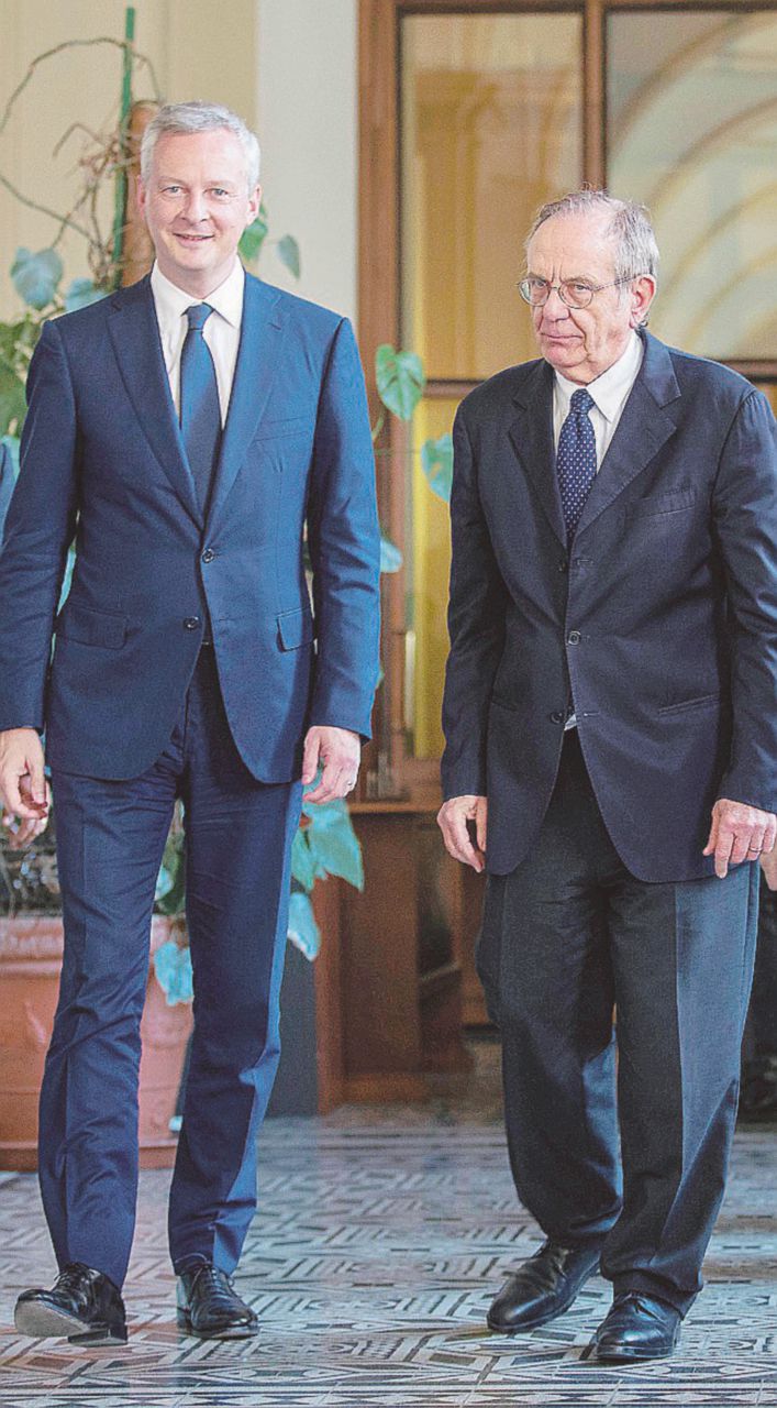 Bruno Le Maire e Pier Carlo Padoan - LaPresse Fincantieri-Stx, nessun accordo al vertice di Roma