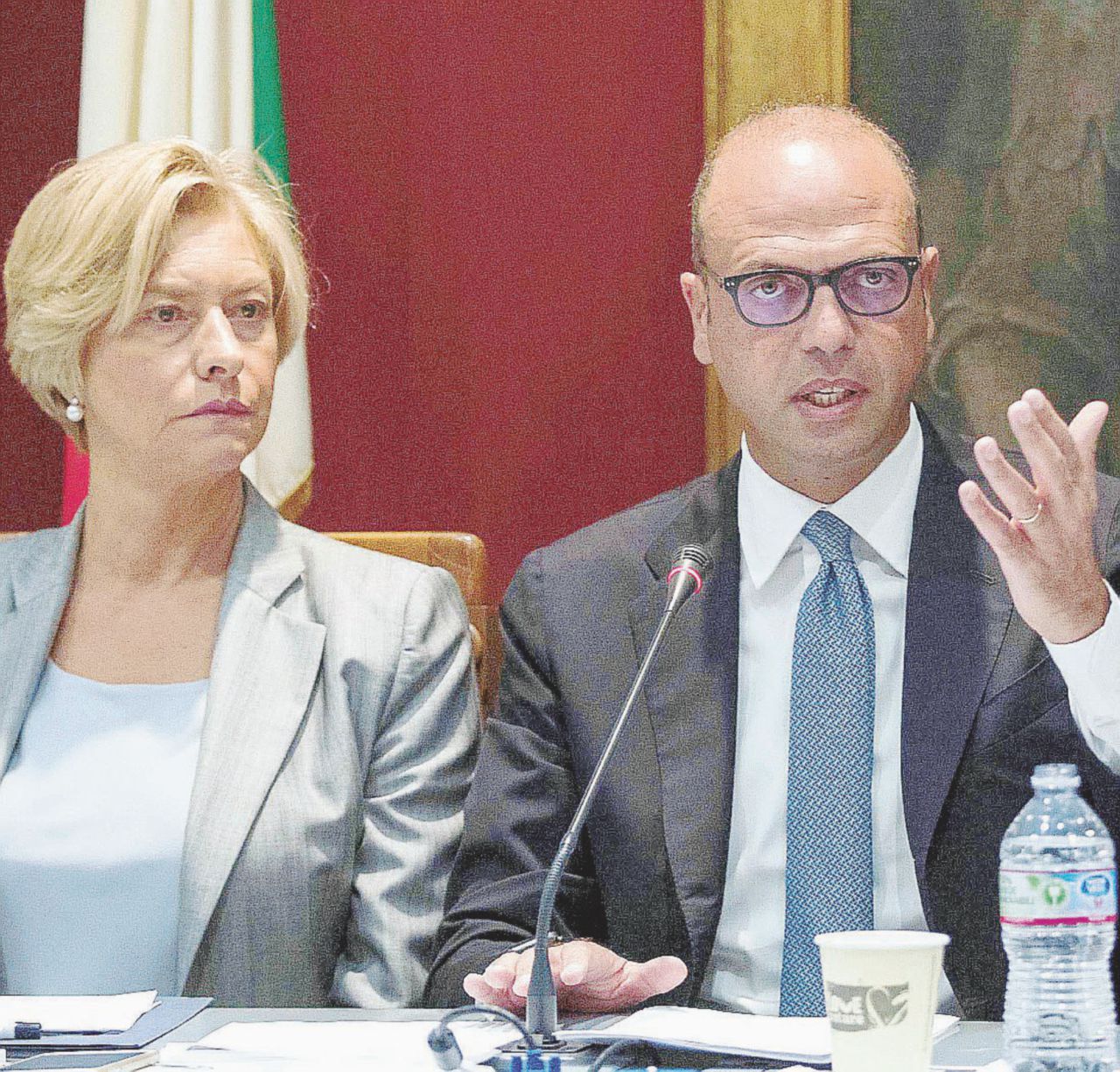 Audizioni - Il ministro della Difesa, Pinotti e quello degli Esteri, Alfano - LaPresse Partono le navi italiane con l’incognita dei libici