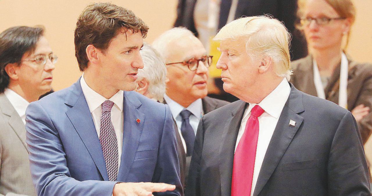Così vicini, così lontani - Justin Trudeau (45 anni) e Donald Trump (70) all’ultimo G20 di Amburgo, a luglio - Ansa ‘Ong Trudeau’: accogliamo i profughi di Trump