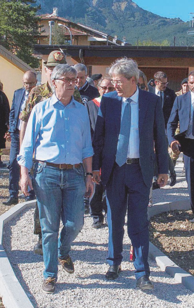 Errani e Gentiloni - Ansa Solo Gentiloni vede successi ad Amatrice