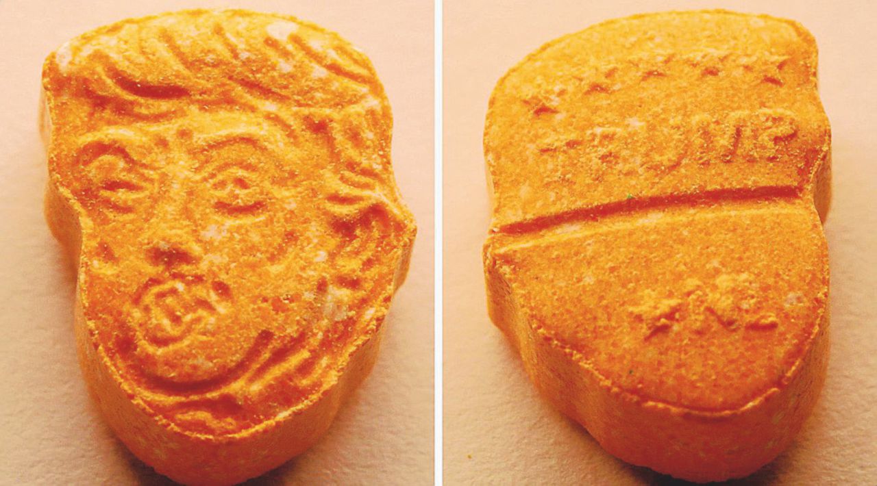 Un presidente da sballo: pasticche di ecstasy con la faccia di The Donald Un presidente da sballo: pasticche di ecstasy con la faccia di The Donald