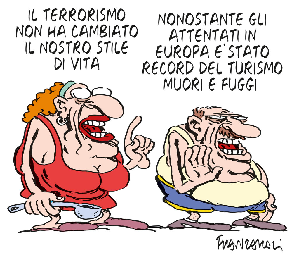 Copertina di La vignetta di Franzaroli