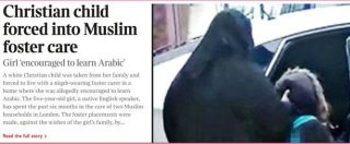 Copertina di Londra, bimba cristiana affidata a musulmani praticanti. Il giudice: “Verrà affidata alla nonna”