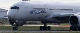 Copertina di Sicurezza dei voli, allarme Ue sugli Airbus 350: “Serbatoi a rischio incendio”