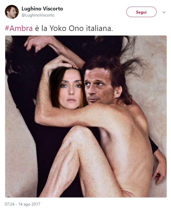 “Ambra è la Yoko Ono italiana” - la Juventus perde e sui social va in scena il solito maschilismo becero sul legame con Allegri