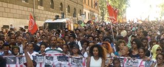 Copertina di Roma, il rifugiato eritreo sulle dichiarazioni di Di Maio: “Prima i romani? No, tutti”. In piazza il corteo antisgomberi