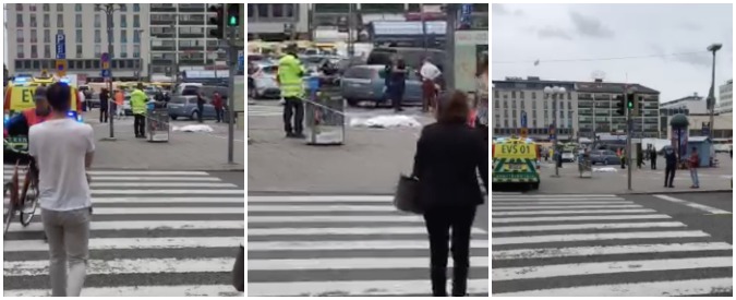 Copertina di Finalndia, accoltellate persone in strada: un morto e otto feriti a Turki. Le immagini dalla piazza