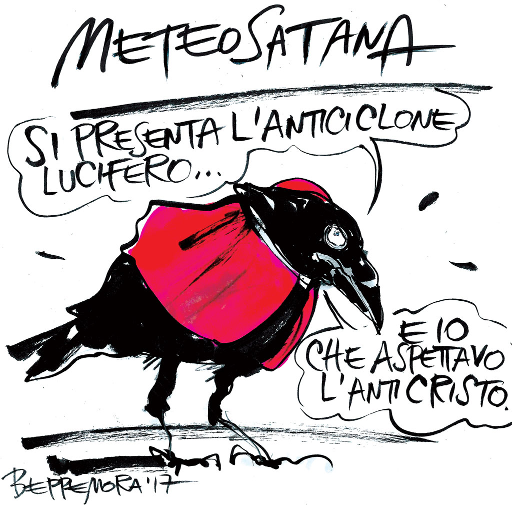 Copertina di La vignetta di Beppe Mora