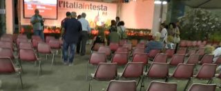 Copertina di Poletti, l’incontro alla Festa dell’Unità di Modena è un flop. Sala deserta e sedie vuote per il ministro del Lavoro