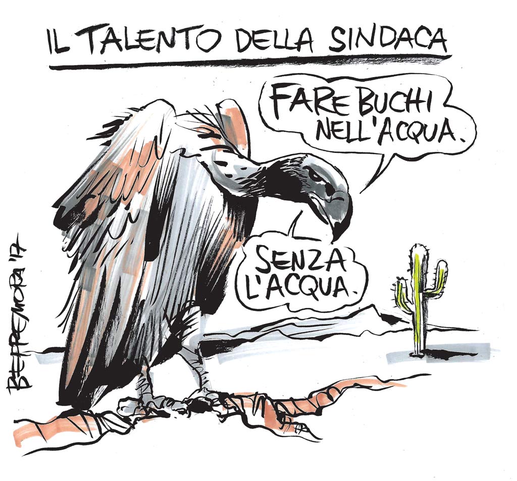 Copertina di La vignetta di Beppe Mora