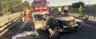 Copertina di Bari, ubriaco alla guida tampona un’auto sulla statale: 3 morti carbonizzati. Il conducente arrestato per omicidio