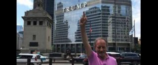 Copertina di Renzo Ulivieri, foto con il dito medio rivolto verso Trump. Poi scompare da Fb
