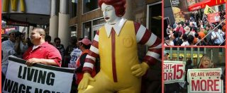 Copertina di McDonald’s, Burger King e gli altri fast food: lavoratori in piazza per protestare contro salari bassi e mancanza di diritti