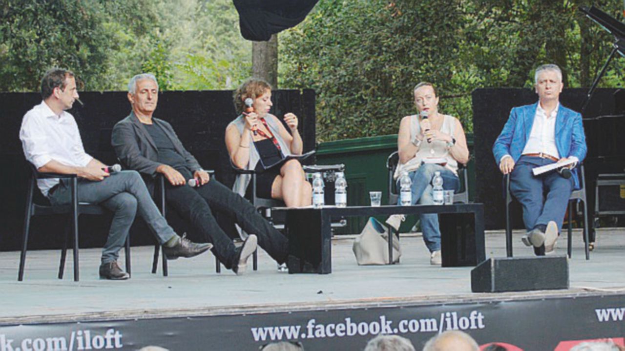 L’alleanza che verrà - Da sinistra Mallegni, Quagliarello, la moderatrice Paola Zanca, Meloni e Fedriga Una sola destra: tanti nomi, tanti programmi