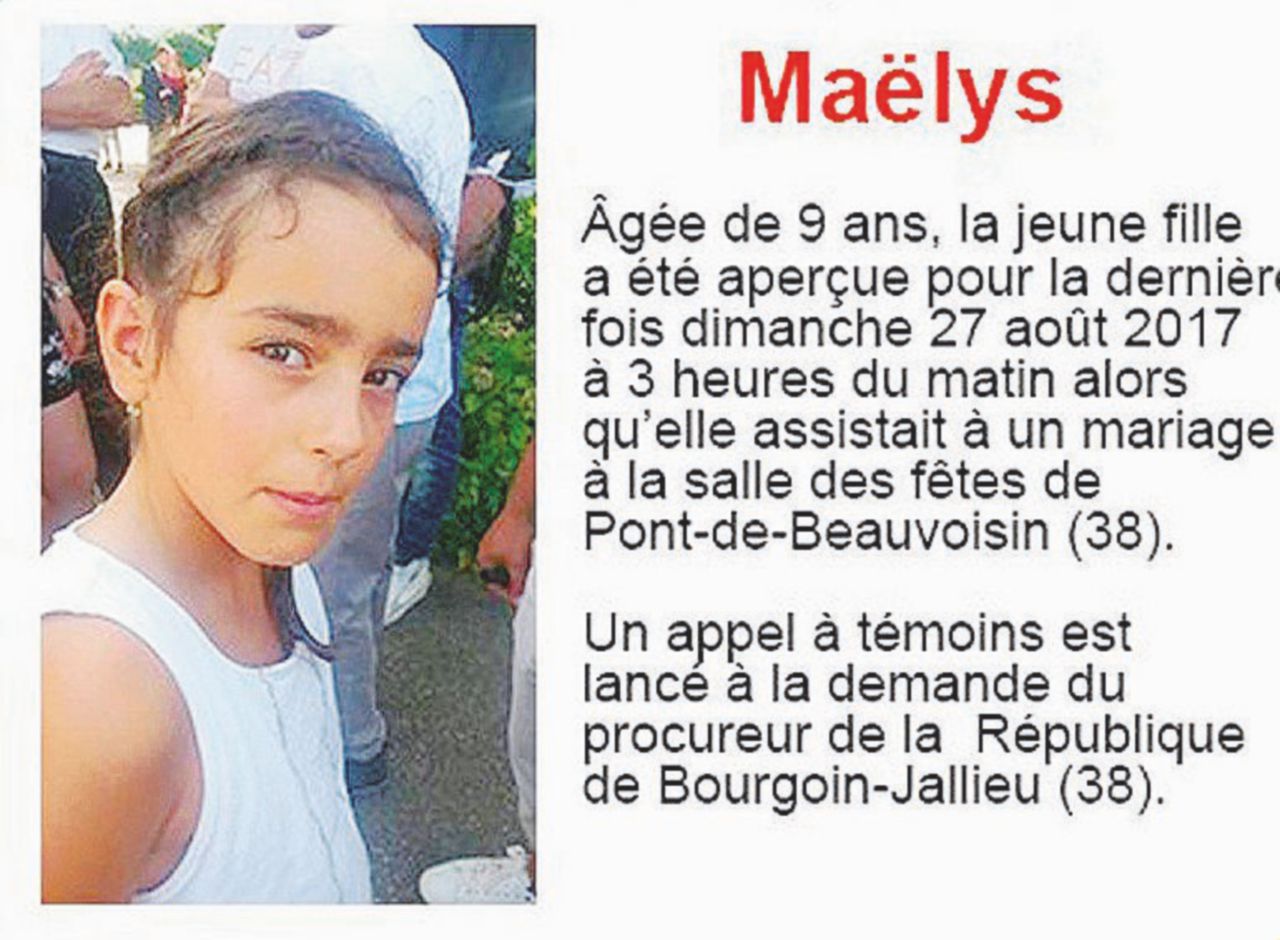 10 giorni di caccia - Il Dna della bambina trovato su un’auto nel parcheggio del locale dove si tenevano le nozze L’ultima traccia di Maëlys nell’auto dell’orco