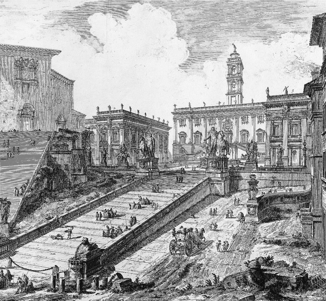 Copertina di La grandiosa Roma del Settecento ricreata da Piranesi