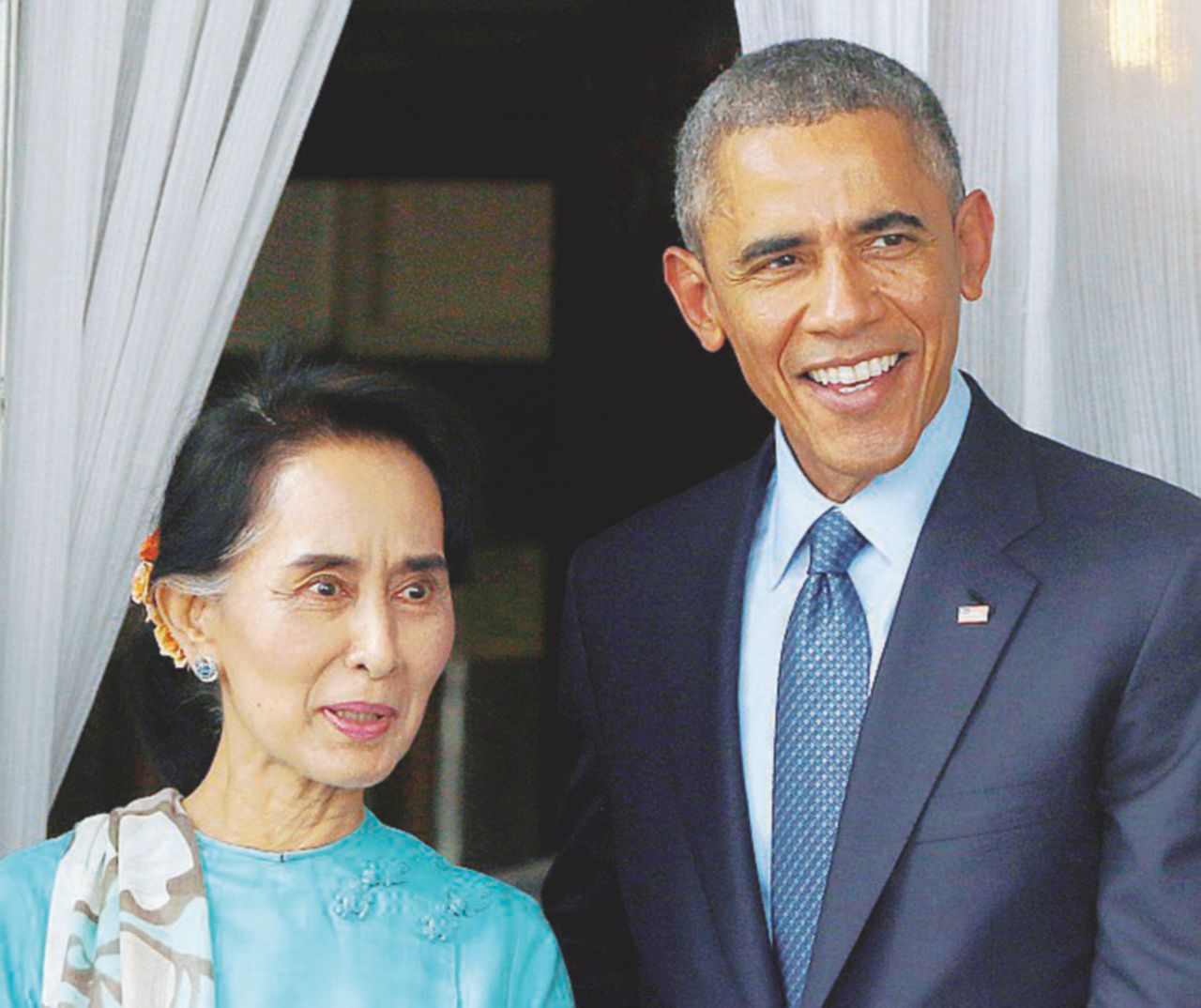I più buoni del mondo - Aung San Suu Kyi con Barack Obama - Ansa Dalla “Signora” a Obama, se la pace è igNobel