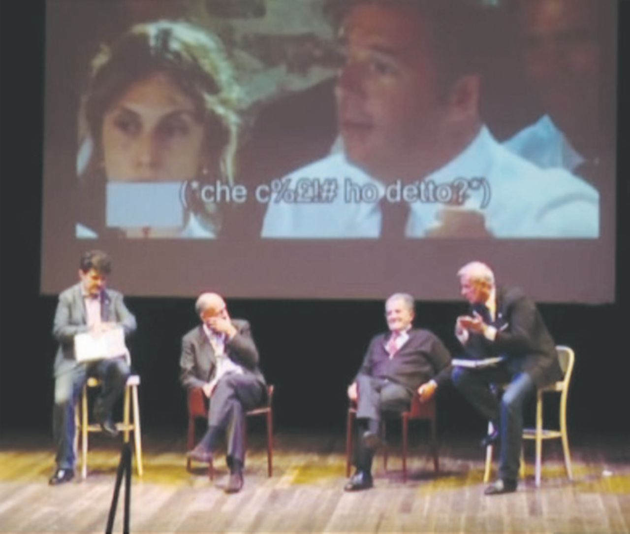 L’inglese del toscano - Prodi, Letta e Bertolino, durante la giornata conclusiva della Summer School a Cesenatico Prodi-Letta, l’asse delle risate anti-Matteo