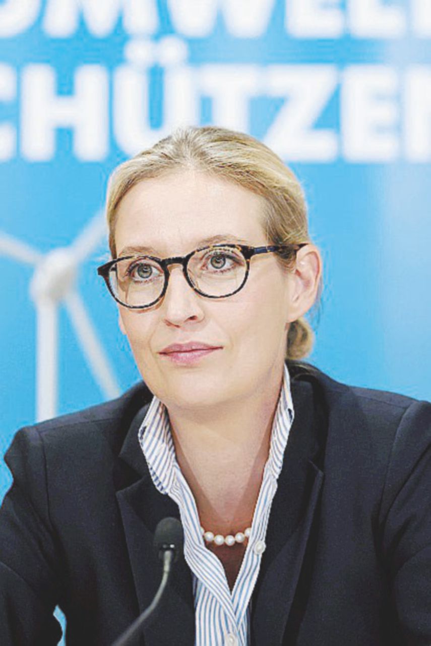 Teutonica - Alice Weidel La teutonica anti-euro e anti-migranti e il lavoro in nero alla profuga siriana