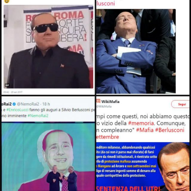 Compleanno di Berlusconi, gli 81 anni festeggiati su Twitter dai fedelissimi e nostalgici [gallery foto]