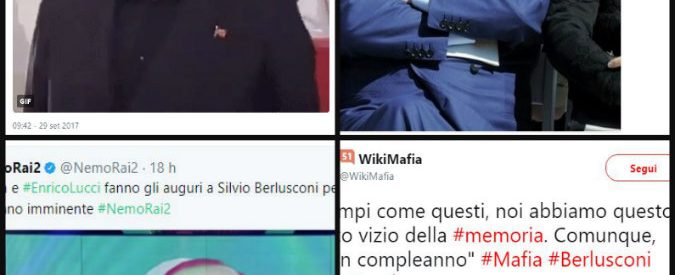 Compleanno di Berlusconi, gli 81 anni festeggiati su Twitter dai fedelissimi e nostalgici [gallery foto]