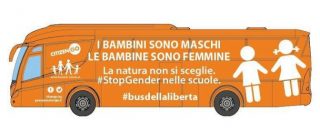 Copertina di Gender, il ‘bus della libertà’ è una provocazione omofobica. I sindaci si oppongano