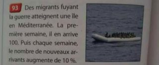 Copertina di Migranti, in Francia un libro scolastico con esercizio di matematica sugli sbarchi. Casa editrice lo ritira dopo le polemiche