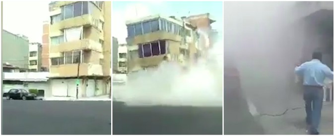 Copertina di Terremoto Messico, il palazzo oscilla e poi si sbriciola in pochi secondi