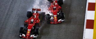 Copertina di F1, gp Singapore: crash Ferrari, di chi è la colpa?