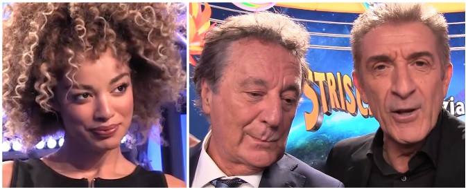 Copertina di Striscia la notizia compie 30 anni, Greggio e Iacchetti: “Nuove veline belle e brave. Insulti razzisti? Ignoranza”