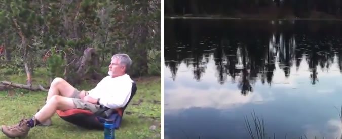 Copertina di Il cacciatore urla e il lago “risponde”: il colpo d’occhio è spettacolare. Ma c’è il trucco