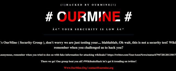 Wikileaks hackerato da OurMine? Uno scherzetto su cui riflettere