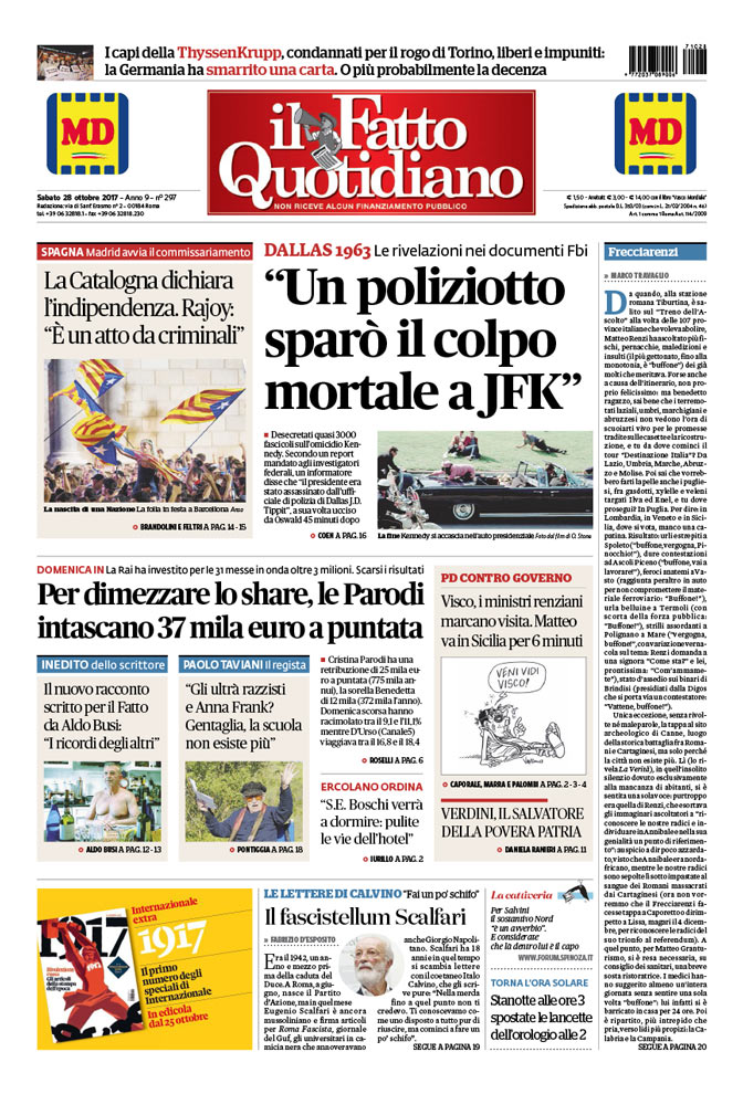 “Un poliziotto sparò il colpo mortale a JFK”