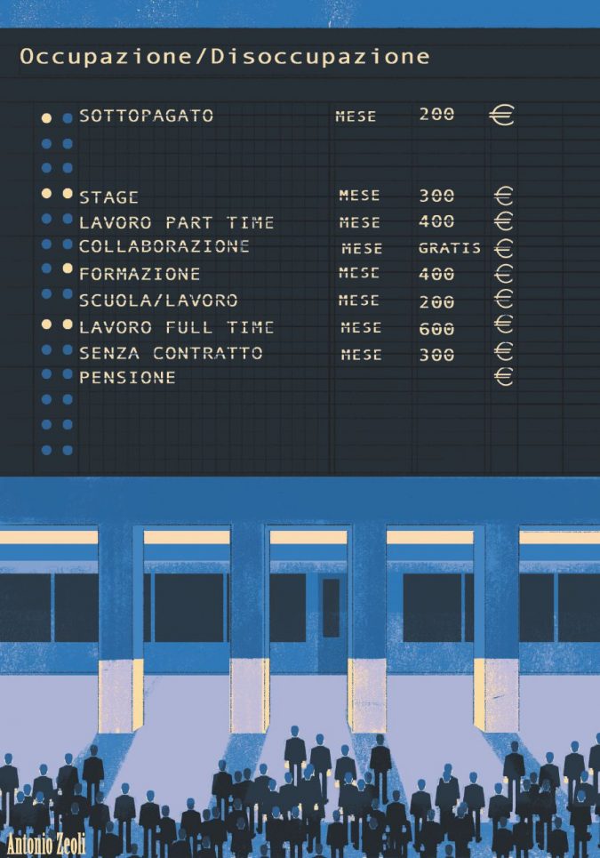 Scegliete il vostro posto sul treno della precarietà: ce n’è per tutti Scegliete il vostro posto sul treno della precarietà: ce n’è per tutti