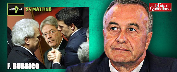 Copertina di Mdp, ex viceministro Bubbico: “Renzi e Gentiloni vogliono alleato Verdini? Fatti loro. Basta che lo dicano”