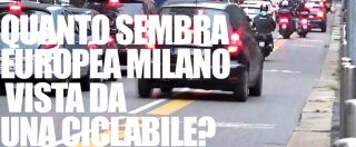 Copertina di Milano, pedalate a vostro rischio e pericolo. Video denuncia l’inciviltà dei milanesi: le ciclabili non esistono