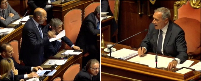 Copertina di Rosatellum, M5s vs Grasso. Crimi lo invita a dimettersi per protesta, ma lui risponde piccato