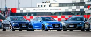 Copertina di Audi, l’emozione si chiama RS: a spasso sui monti e in pista a Misano, divertimento al top – FOTO