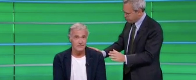Copertina di Che ci fa Giletti nello studio di Mentana? La nuova divertente irruzione: “Massimo, l’arena non c’è più. Siamo a La7”