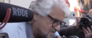 Copertina di Beppe Grillo lascia l’hotel e silura i cronisti: “Legge elettorale? Siete anacronistici”