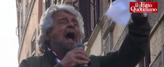 Copertina di No-Rosatellum, Grillo-show nella piazza M5S: “Legge elettorale? Roulette dove vince sempre il banco”