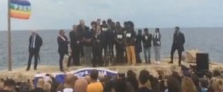 Copertina di Lampedusa, Grasso alla marcia dei migranti alla porta d’Europa: “La Costituzione riconosce i diritti”