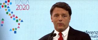 Copertina di Pd, Renzi all’attacco di Grasso: “Non accetto vocabolario da ultrà. La fiducia non è un atto di violenza” poi si scaglia contro Di Battista