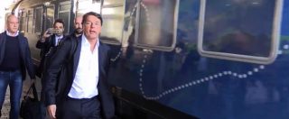Renzi, parte il treno ‘Destinazione Italia’. Disinteresse e scongiuri dei pendolari: “Ancora lui? Speriamo di no”