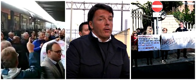 Copertina di Destinazione Italia, stazione che vai protesta che trovi: il tour di Renzi in treno tra cori, fischi e contestazioni