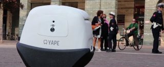 Copertina di A Cremona si sperimenta Yape, il super-robot cittadino che porta i pacchi viaggiando sui marciapiedi