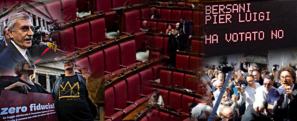 Copertina di Legge elettorale, diretta: secondo voto alla Camera, 308 sì. Renzi: “Non è Fascistellum”. M5s: “Vero Parlamento è fuori”